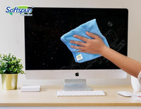 Microfiber Cleaning Cloths, 12pcs 30x30cms 220 GSM Multi-Colour! Highly Absorbent Lint and Streak Free Multi -Purpose Wash Cloth for Kitchen Window Stainless Steel Silverware