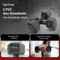 Premium Home Fitness Hex Dumbbells™