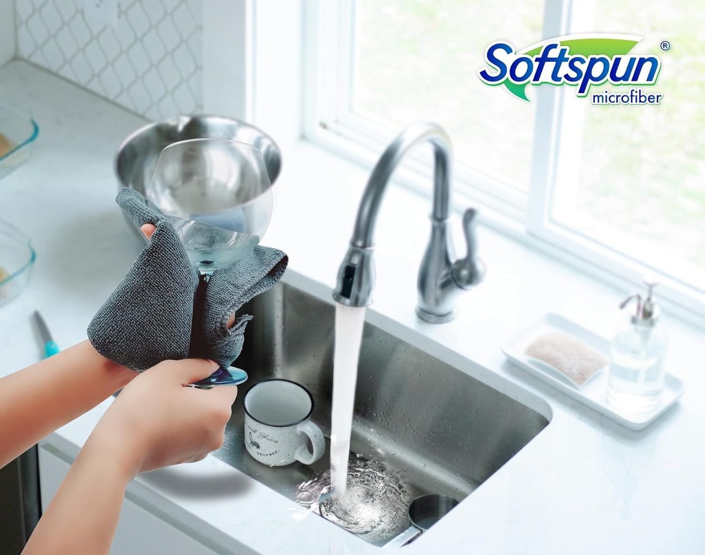 Microfiber Cleaning Cloths, 12pcs 30x30cms 220 GSM Multi-Colour! Highly Absorbent Lint and Streak Free Multi -Purpose Wash Cloth for Kitchen Window Stainless Steel Silverware