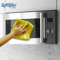 Microfiber Cleaning Cloths, 12pcs 30x30cms 220 GSM Multi-Colour! Highly Absorbent Lint and Streak Free Multi -Purpose Wash Cloth for Kitchen Window Stainless Steel Silverware