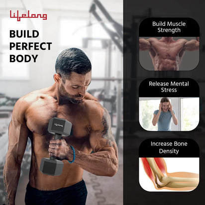 Premium Home Fitness Hex Dumbbells™