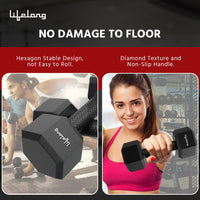 Premium Home Fitness Hex Dumbbells™